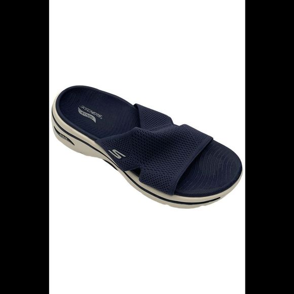 Skechers Women's Go Walk Arch Fit 2.0 Dakota Sandal Navy - Medium - Picture 1 of 3